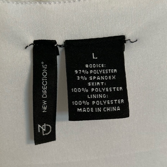 New Directions Women’s Sleeveless White & Floral Maxi Dress, Size L - Picture 2 of 5